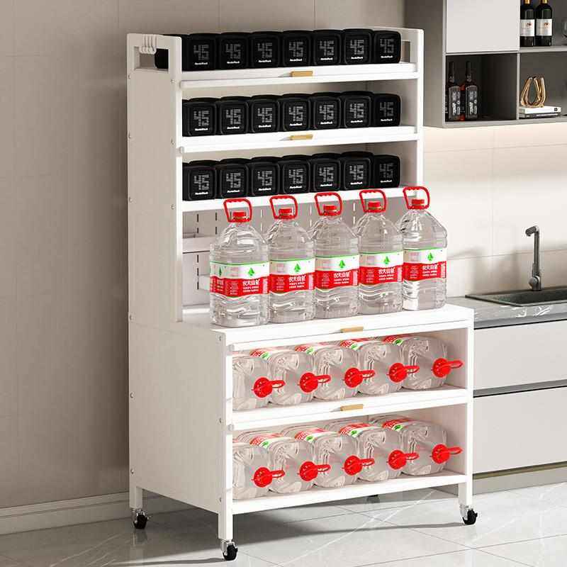 厂家定制多功能储物柜微波炉置物架落地多层收纳柜外贸厨房餐边柜,收纳整理,整理架/置物架/收纳架,淘宝优惠券,粉丝福利购,淘宝优惠卷