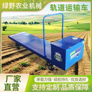 搬运车驱大棚车果园运输轨道四山地小车农用电动平板运输车蔬菜