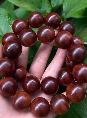 太行陈化料黑油高密玉化手串崖柏木手串水波龙胆纹木质工艺品