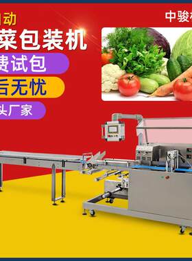 全自动大型韭芹菜青菜叶菜类生鲜蔬菜水果装袋枕式包装机生产厂家
