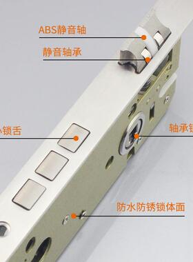 黄古铜欧式大木别墅5860舌静见描述音8545机械锁门家装双建材锁具