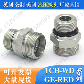 1CB-WD液压接头碳钢国标德标卡套英制公制过渡卡套式螺纹GE-RED