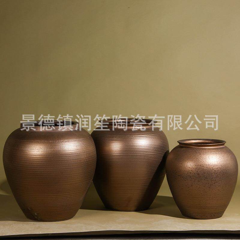 现代北欧陶瓷花瓶纯手工创意工艺品客厅桌面样品间软装装饰品摆件