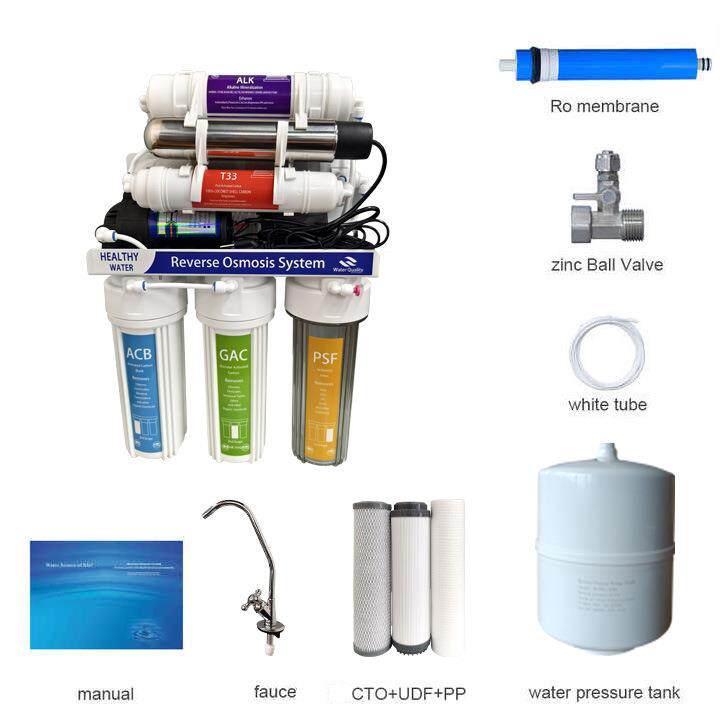 9级100G下RO渗透厨503(逆)纯水饮净水机器滤芯高容直量反长效RO膜