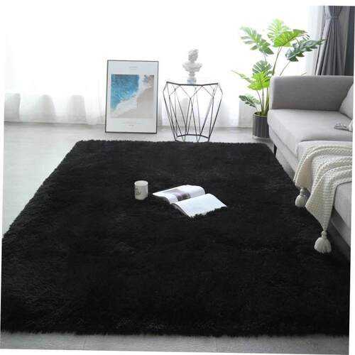 Plush Carpet Living Room Bedroom Fluffy Rug Floor Mat 地毯1