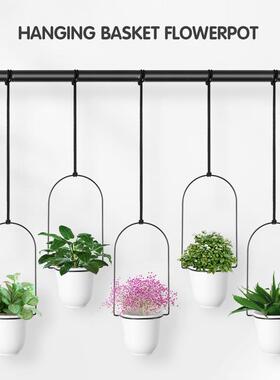 跨境新款户内窗户墙面悬挂花盆组合壁挂花架垂吊挂盆拆装组合花盆
