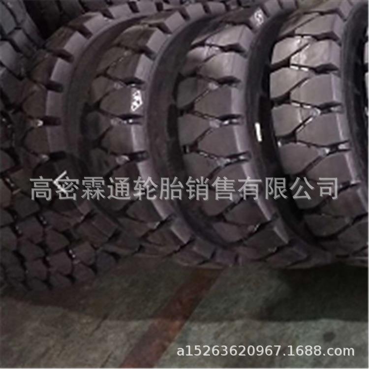 带钢圈实心轮胎7.50-15-16实心叉车轮胎碎石场玻璃厂耐高温耐扎