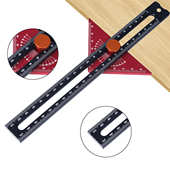 1pc木工划线工具角划线尺可调三角尺铝180°角划线规DIY量具