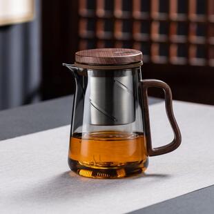 顶壶磁吸式升降内胆泡茶壶全玻璃飘逸杯煮茶壶过滤泡花茶磁吸升降