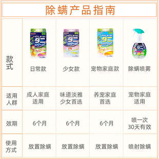 kincho金鸟植物精油除螨包去螨虫橱柜沙发床上用家用防祛螨包喷雾