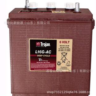 美国邱健Trojan蓄电池L16G-AC厂家现货6V390AH休闲型车垛板叉车
