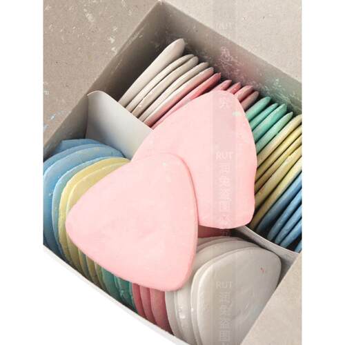 KBQ1彩色划粉 白色划粉片画衣粉剪裁划线粉笔三角画粉 diy工具