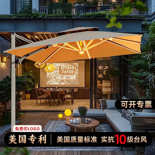 户外遮阳伞庭院伞商用摆摊伞棚汽车别墅大太阳伞花园室外罗马伞