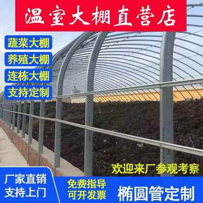 蔬菜温室大棚骨架养鸡牛养殖大棚葡萄西瓜大棚暖棚外遮阳连栋大棚