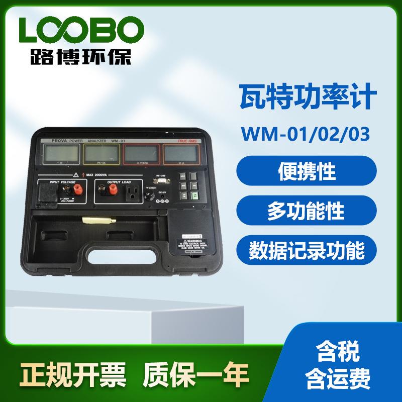 台湾泰仕WM-01/02/0 瓦特功率计 采用LCD显示屏 电子记录器