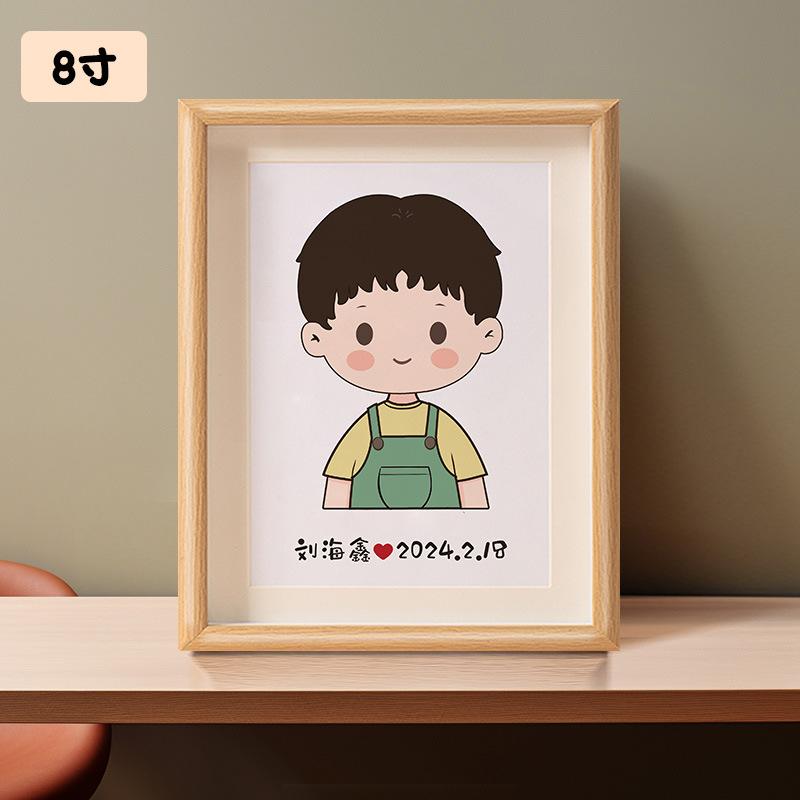 纪念品diy宝宝胎发DIY亲子装饰画