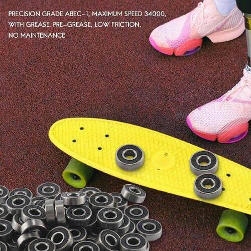 60Pcs/Set 608 2RS Ball Bearing ABEC-5 8X22X7 mm Deep Groove