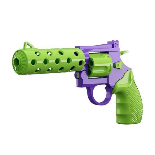 Net carrot revolver chldrens toy gun throwng shell mode