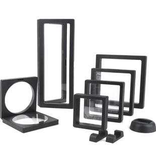 PE Film Black Jewelry Storage Box 3D Packaging Case Gemstone