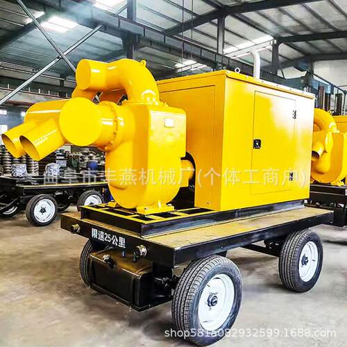 工程排污防汛泵车1000立方大口经抽水泵防雨罩加大混流泵