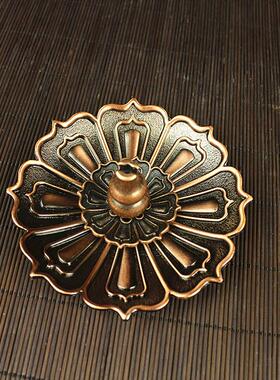 盘香线香香插香托葫芦香座盒檀香沉香炉莲花底座香熏炉摆件