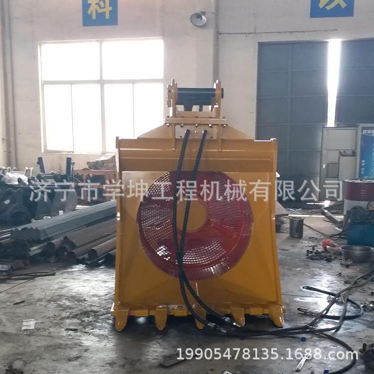 挖机滚筒筛分斗挖机分拣设备物料分离设备