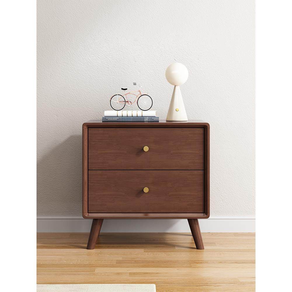 实木橡胶木床头柜侘寂风家用卧室床边简约现代储物柜收纳柜小柜子,住宅家具,床头柜,淘宝优惠券,粉丝福利购,淘宝优惠卷
