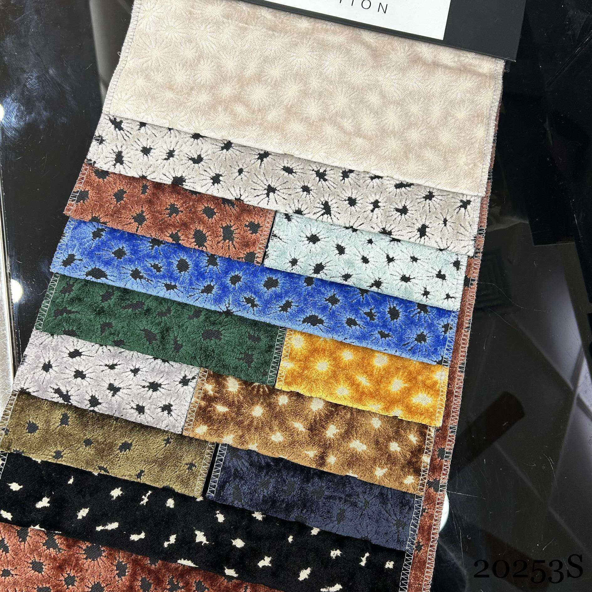 割绒面料卡吊何绒割绒吊卡图案割面料色几卡割绒几何图案布料