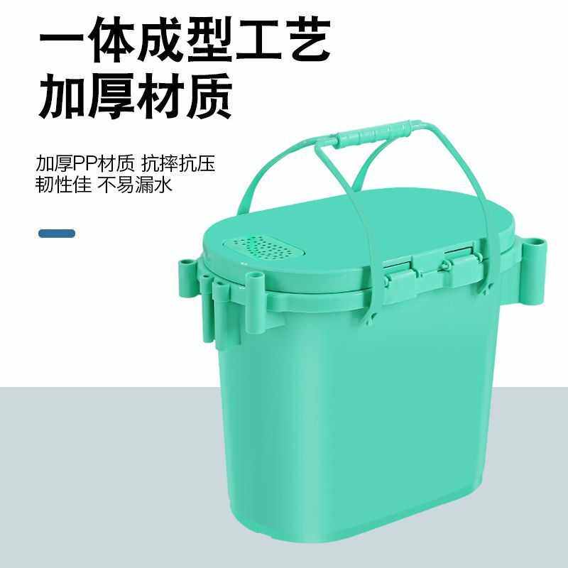 加厚钓箱硬壳钓鱼桶可坐人钓桶冰钓桶鱼箱椭圆形钓桶筏钓溪流桶