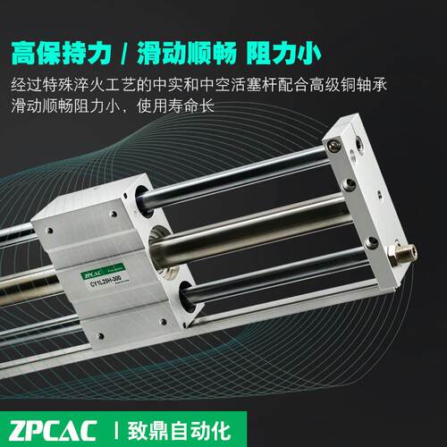 无杆气缸CY13L5H*10200010400500CDY1L15H60080001000三杆滑台