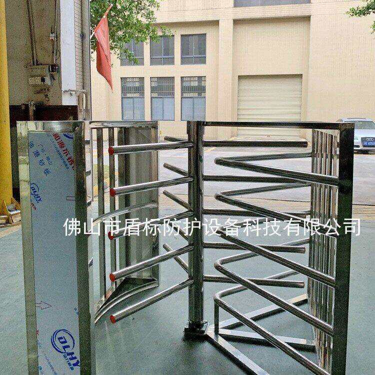 盾标防护向门贵州沈阳南京景区车站火车站超市不锈钢门禁旋转门