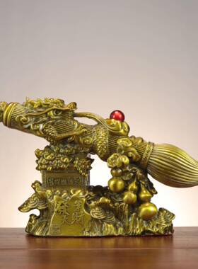 杨铜记 铜大笔发财 金榜题名 家具办公室摆 新款大笔发财