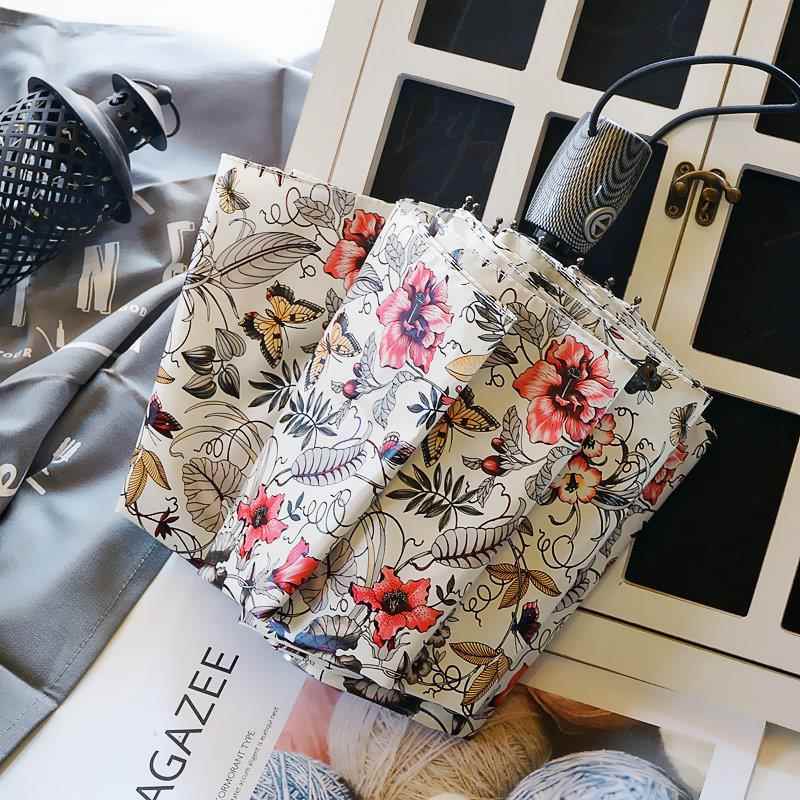 高档超大叠全自动雨伞折韩国小清新晴遮阳伞雨两女用防风加固双人