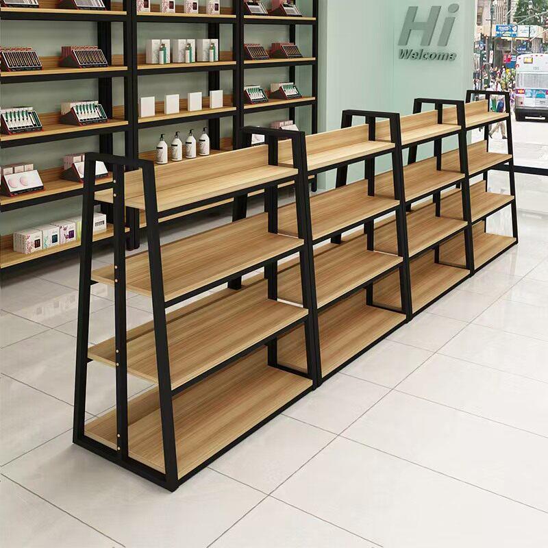 中岛展示架化妆品展示柜多层双面组合超市货架便利店文具店置物架