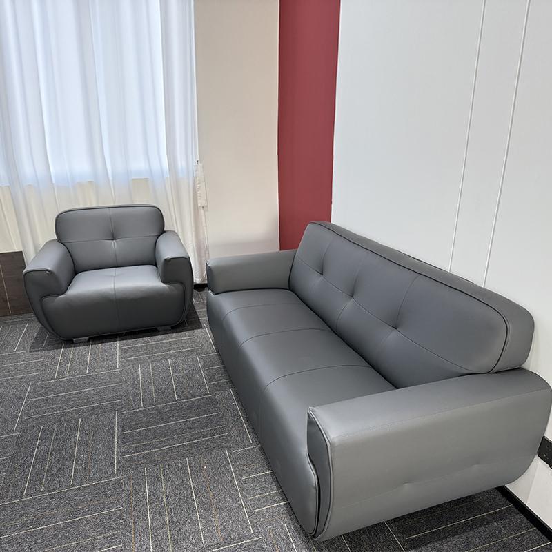 现代简约沙发会客室休息接待室商务洽谈极简风茶几组合套装