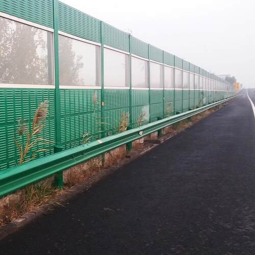 高架金属隔音墙高速百叶孔声屏障桥梁亚克力隔音屏公路透明隔音板