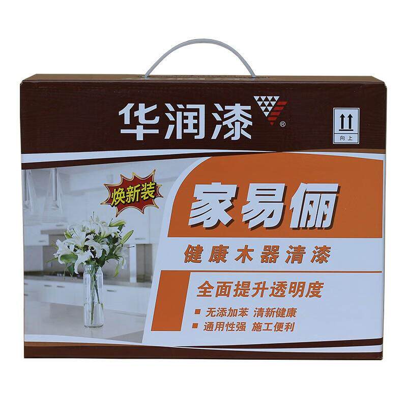 华润木器漆聚氨酯漆家易俪油性漆根茶盘家具木门木器清漆透明白漆