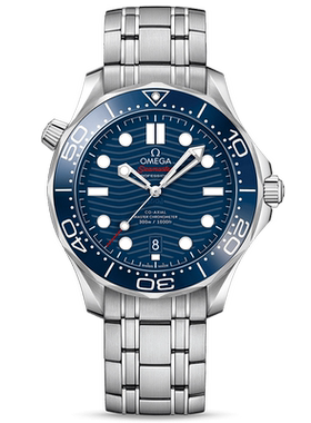 未使用[9.9新]欧米茄海马300自动机械手表男210.30.42.20.03.001