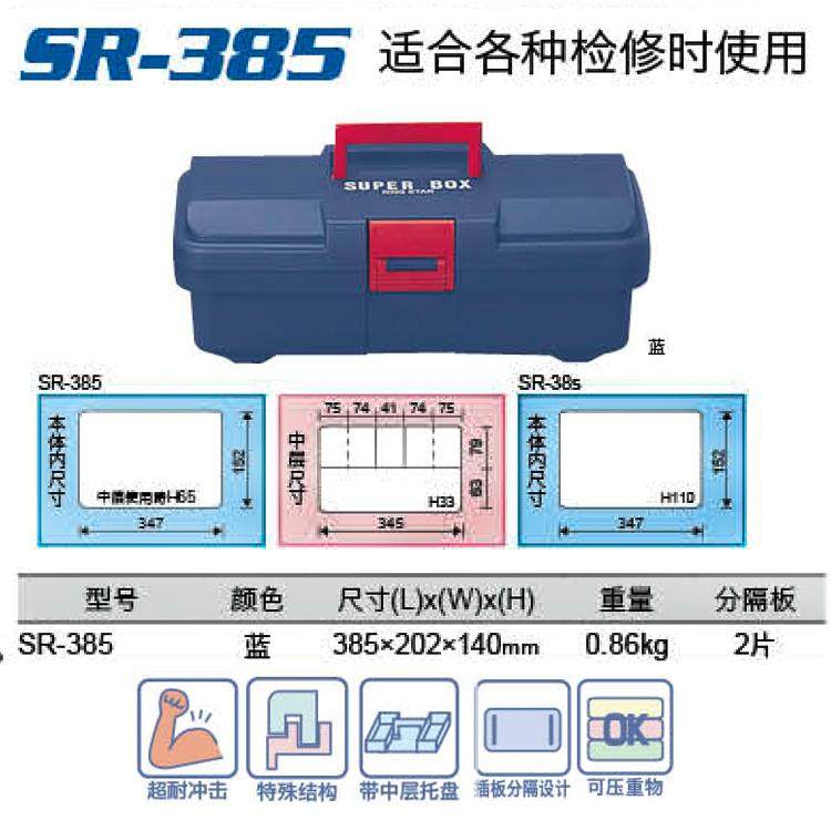 高档原装日本进口RINGST塑料工具箱 五金收纳盒 SR3R85 400 450 5