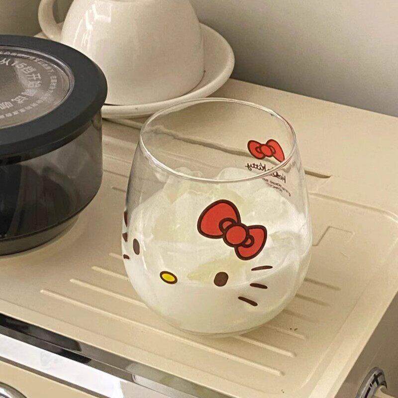 【100个KT好物】杯子INS高颜值随手卡通玻璃杯早餐牛奶杯咖啡杯