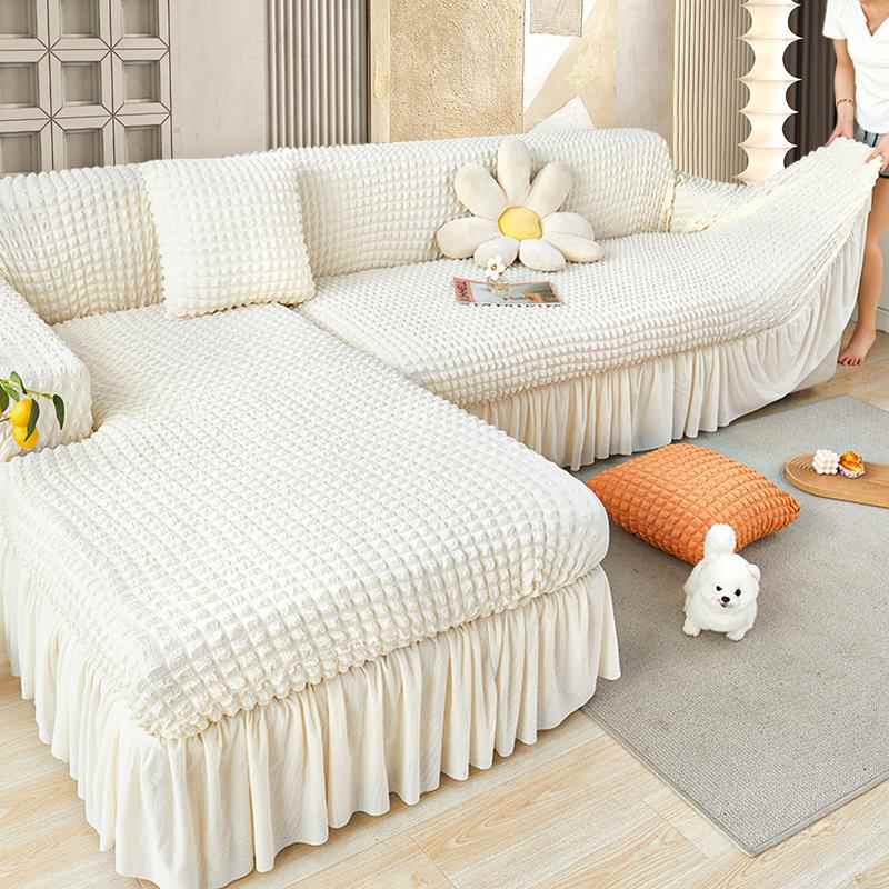 ALI6懒人弹力沙发套全包套四季通用三座一贵妃沙发罩一体式防