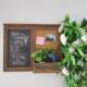 用饰备忘板留言 悬电表箱遮挡装 复556古实框挂式 小木黑板家挂墙式