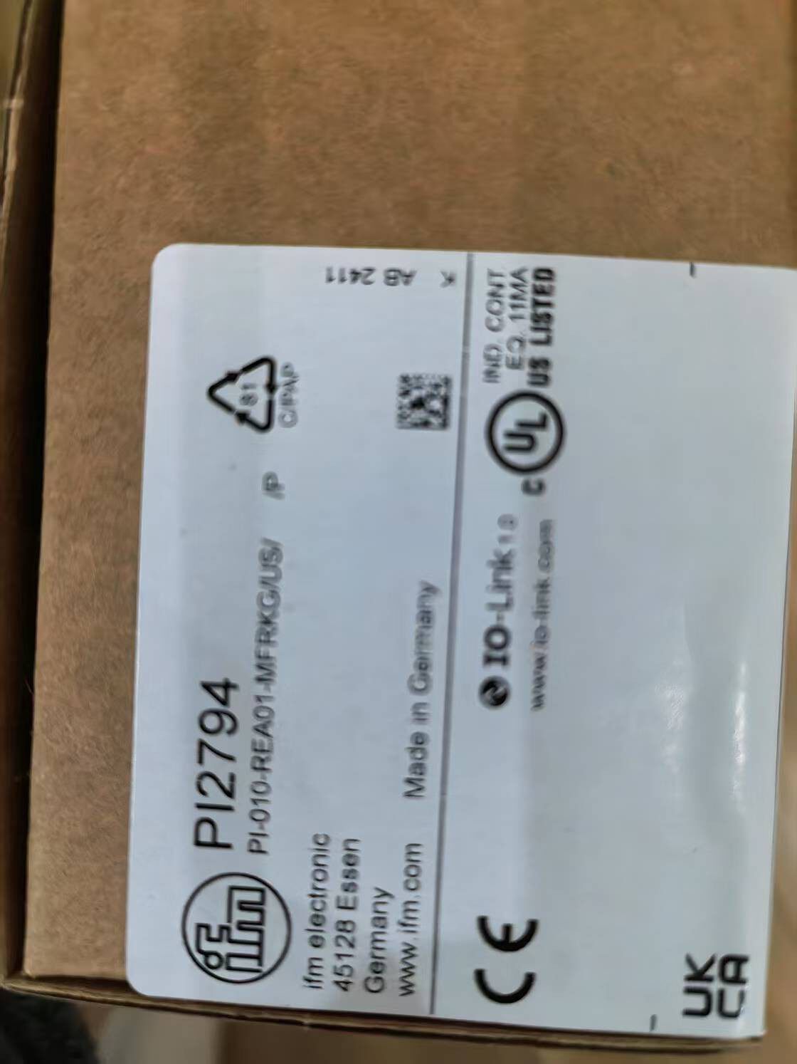 全新易福门IFM PI2794压力传感器,全新原装正品，现货