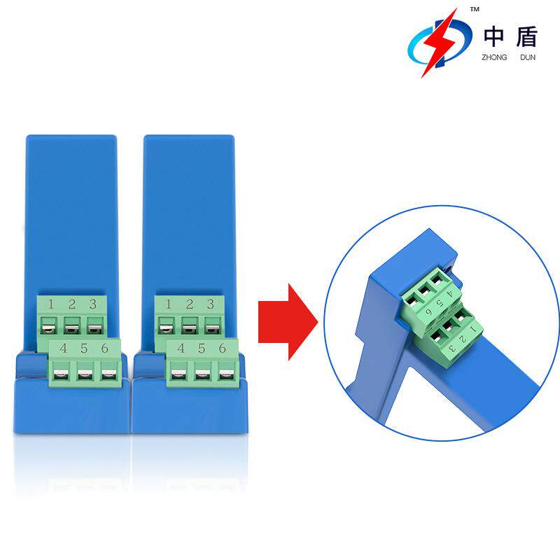 中盾 ZDT-4I 单相交流0-10V导轨穿孔电量变换器高精度电流变送器