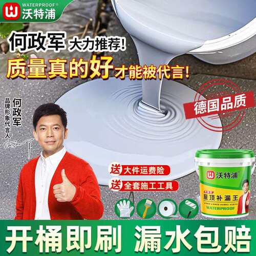 沃特浦外墙屋顶防水涂料屋顶补漏房屋漏水材料房顶