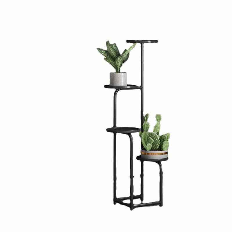阳台北欧现代极架客厅艺花架子多层铁花架落地式简约花盆层架创意