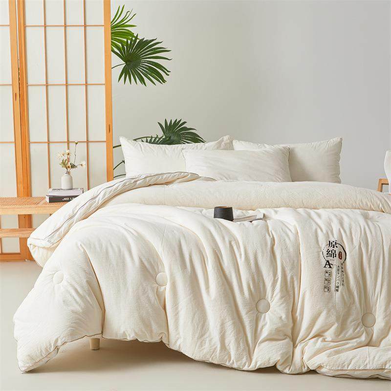 A类母婴级全大棉拉链款大豆子母无品牌/被加厚冬被秋春学被生豆被