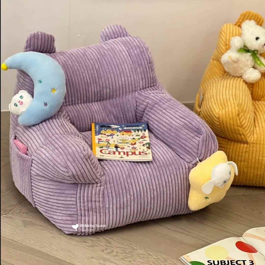 儿童沙发懒人读角小孩女孩专用沙发幼TFE儿园可爱书椅角阅婴儿沙