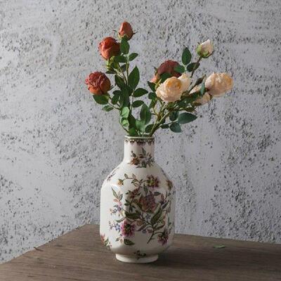 1pc Chinese Countryside Vase Blue and White Porcelain Vase