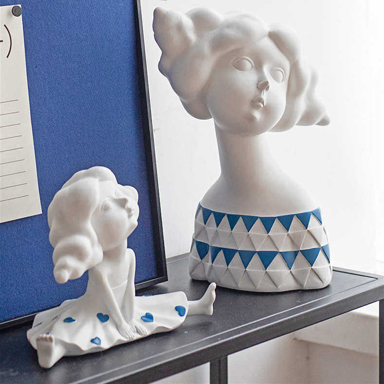 北欧创意人偶女孩树脂摆件 客厅电视柜装饰品 辛格瑞娜批发,特色手工艺,其他特色工艺品,淘宝优惠券,粉丝福利购,淘宝优惠卷